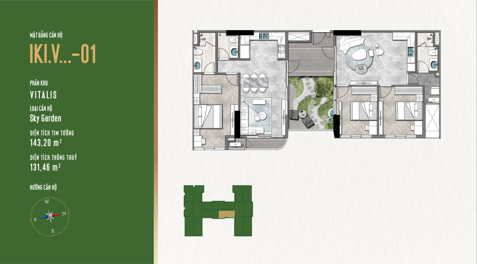 Mặt bằng Căn Hộ IKI Village - Tháp Vitalis ikivillage.net