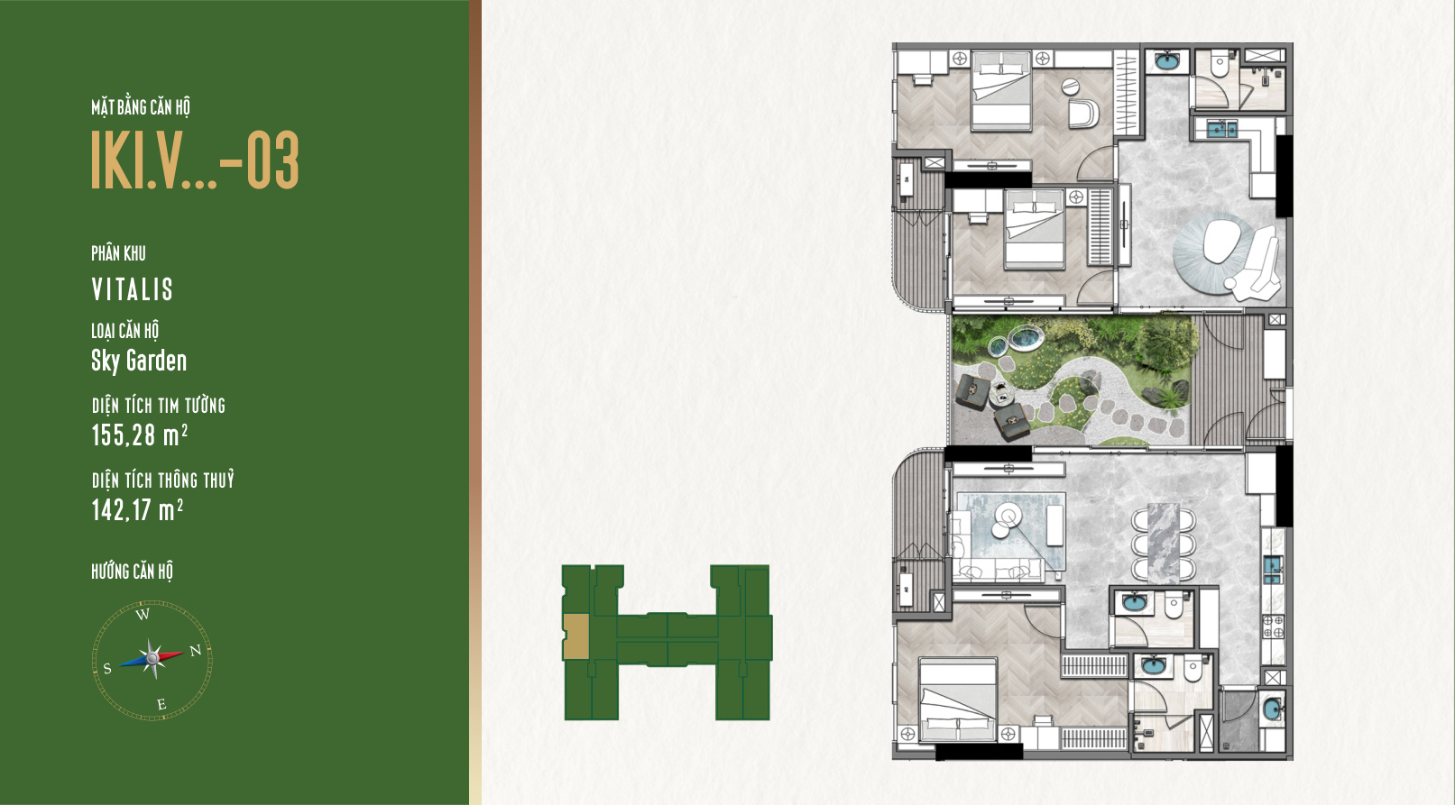 Mặt bằng Căn Hộ IKI Village - Tháp Vitalis ikivillage.net