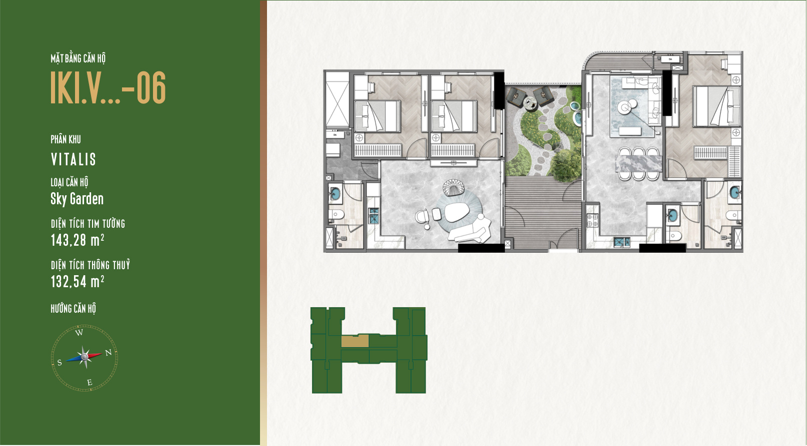 Mặt bằng Căn Hộ IKI Village - Tháp Vitalis ikivillage.net